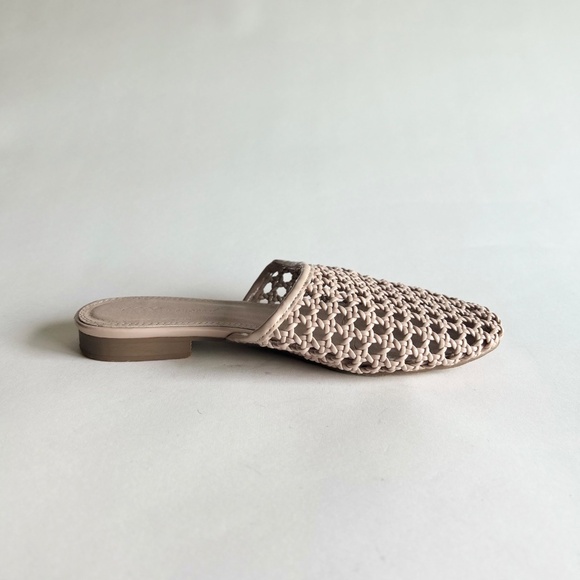 ASOS Shoes Cream Patent Leather Weaving Mules size 6 - Picture 6 of 13